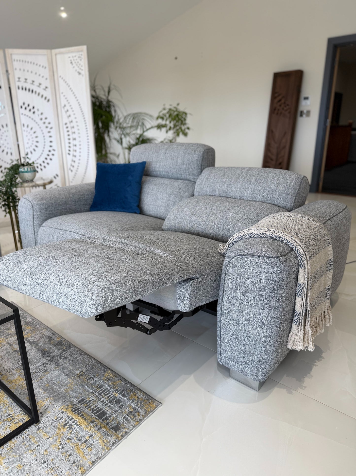 Toronto Electric Recliner Grey 3+2 Seater