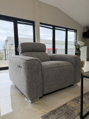 Toronto Electric Recliner Grey 3+2+1 Seater