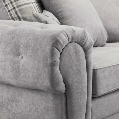 Verona Scatterback 4 Seater Sofa Left Hand Facing Corner - Grey