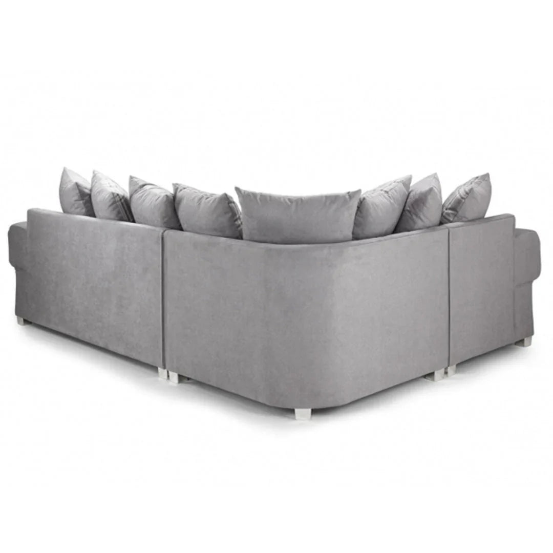 Verona Scatterback 4 Seater Sofa Right Hand Facing Corner Grey