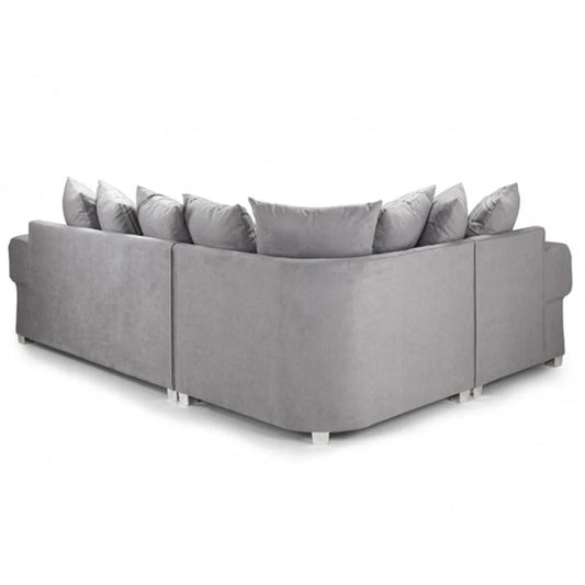 Verona Scatterback 4 Seater Sofa Right Hand Facing Corner Grey