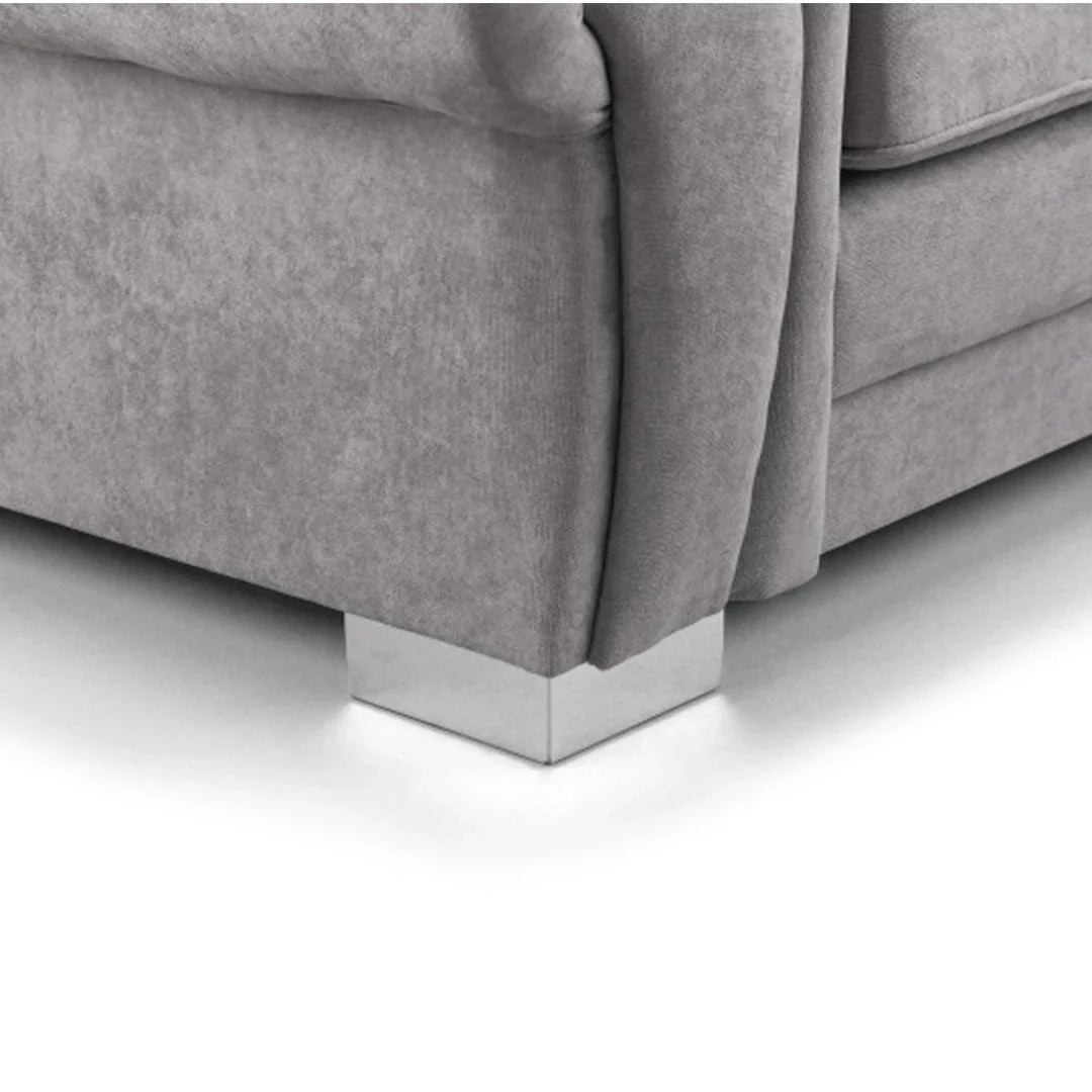 Verona Scatterback 4 Seater Sofa Right Hand Facing Corner Grey
