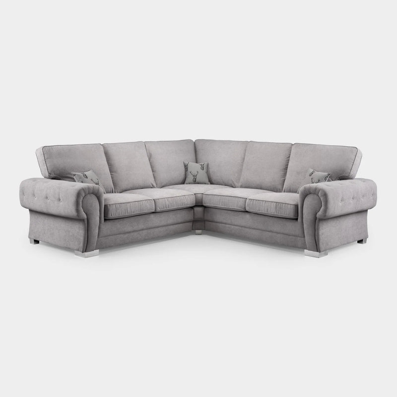 Verona Full Back Corner Sofa Grey