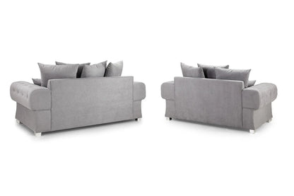 Verona 3+2 Seater Scatter Back Grey