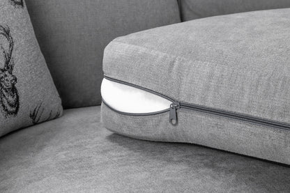 Verona 3+2 Seater Scatter Back Grey