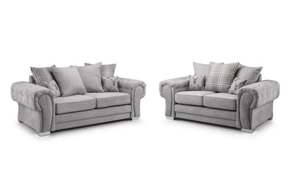 Verona 3+2 Seater Scatter Back Grey