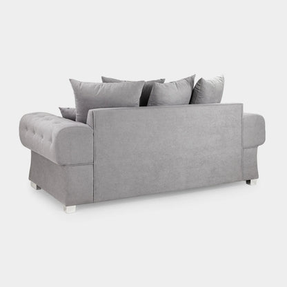 Verona Scatter Back 3 Seater Sofa Grey