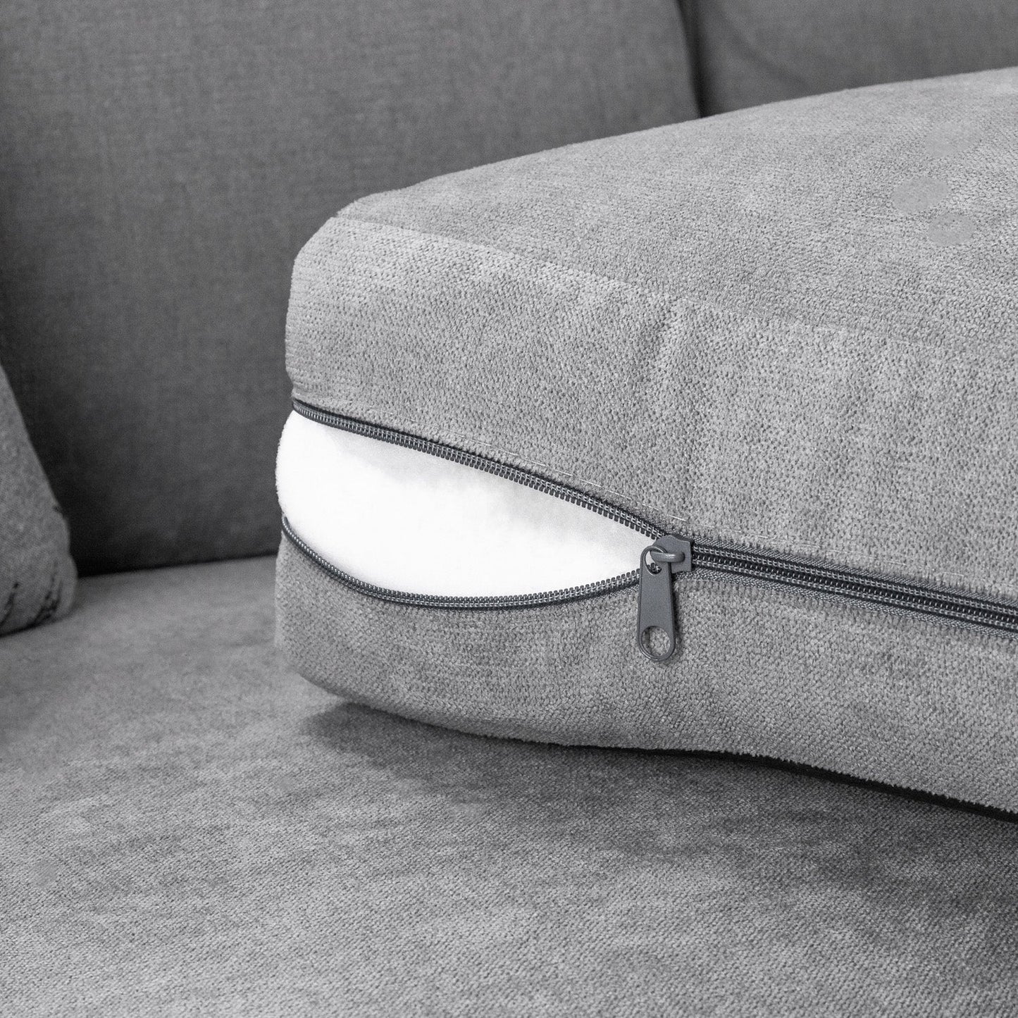 Verona Scatter Back 3 Seater Sofa Grey