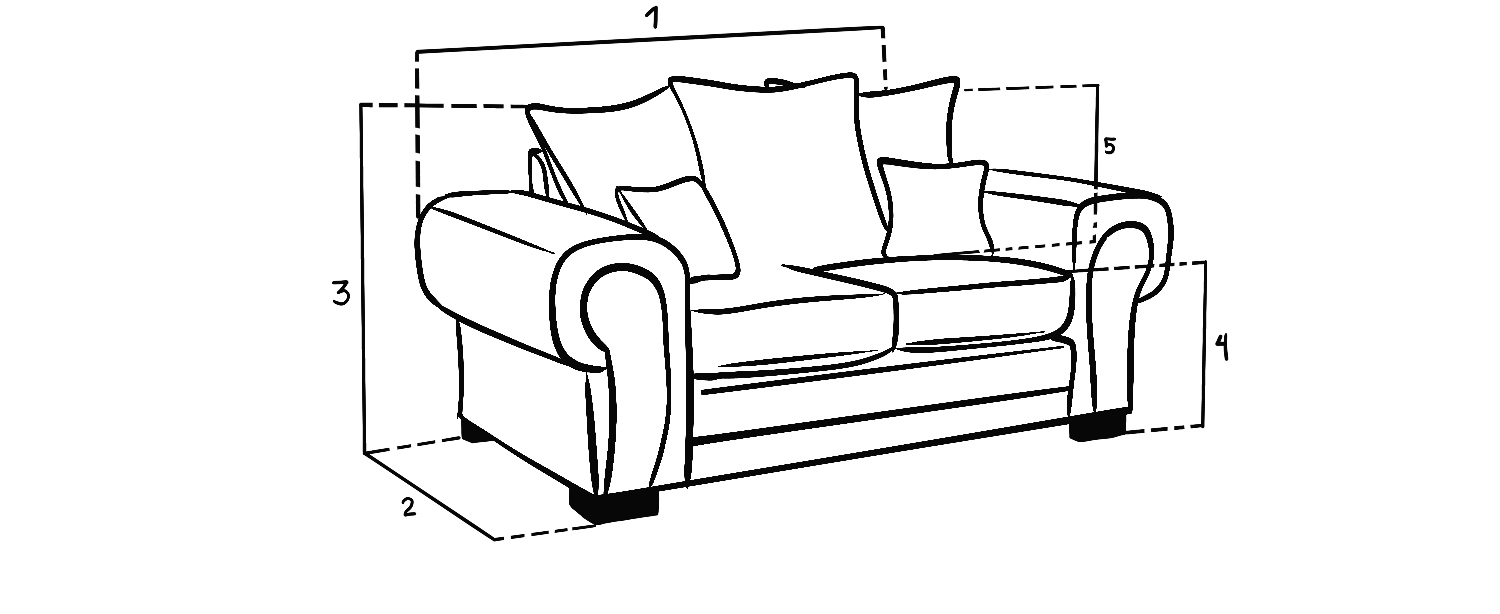 Verona Scatterback Sofa Grey 2 Seater