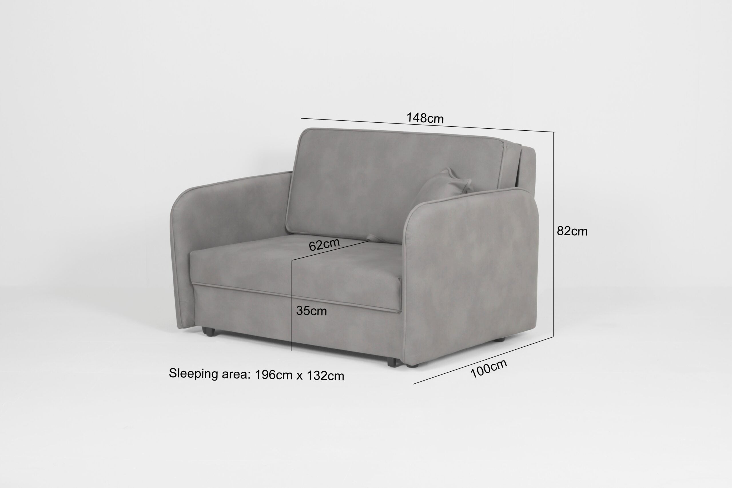 Vienna Loft Sofa Bed - Silver