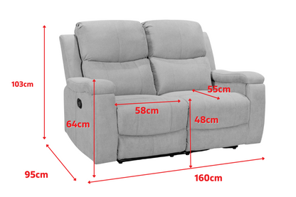 Visconti 2 Seater - Dimensions Diagram