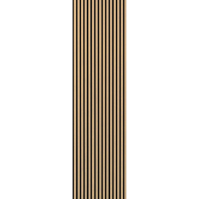 Acoustic Slat Wall Panel 2.4m x 0.6m – Oak