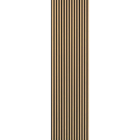 Acoustic Slat Wall Panel 2.4m x 0.6m – Oak