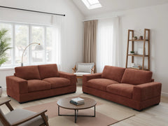 Westminster 3+2 Seater Berry Sofa Set - Red