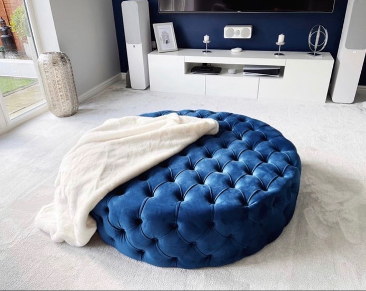 Luxury Round Footstool