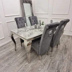 Luis Chrome Dining Table