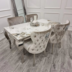 Luis Chrome Dining Table