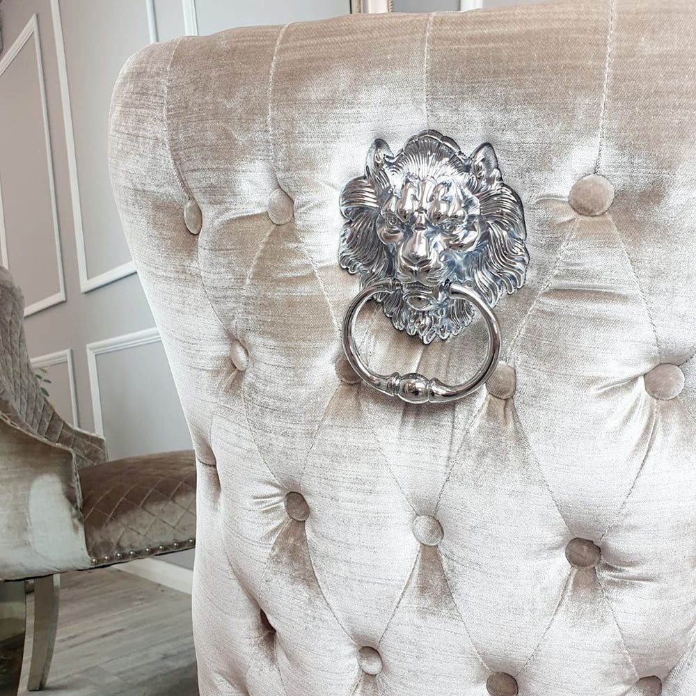 Chelsea Lion Knocker Dining Chair Love My Bedss