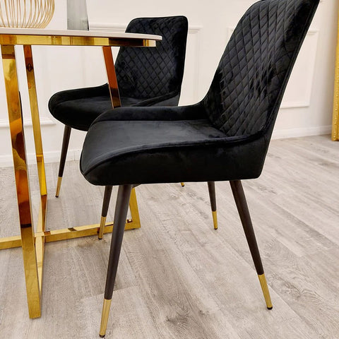 Lovemybedss Luna Velvet Dining Chair