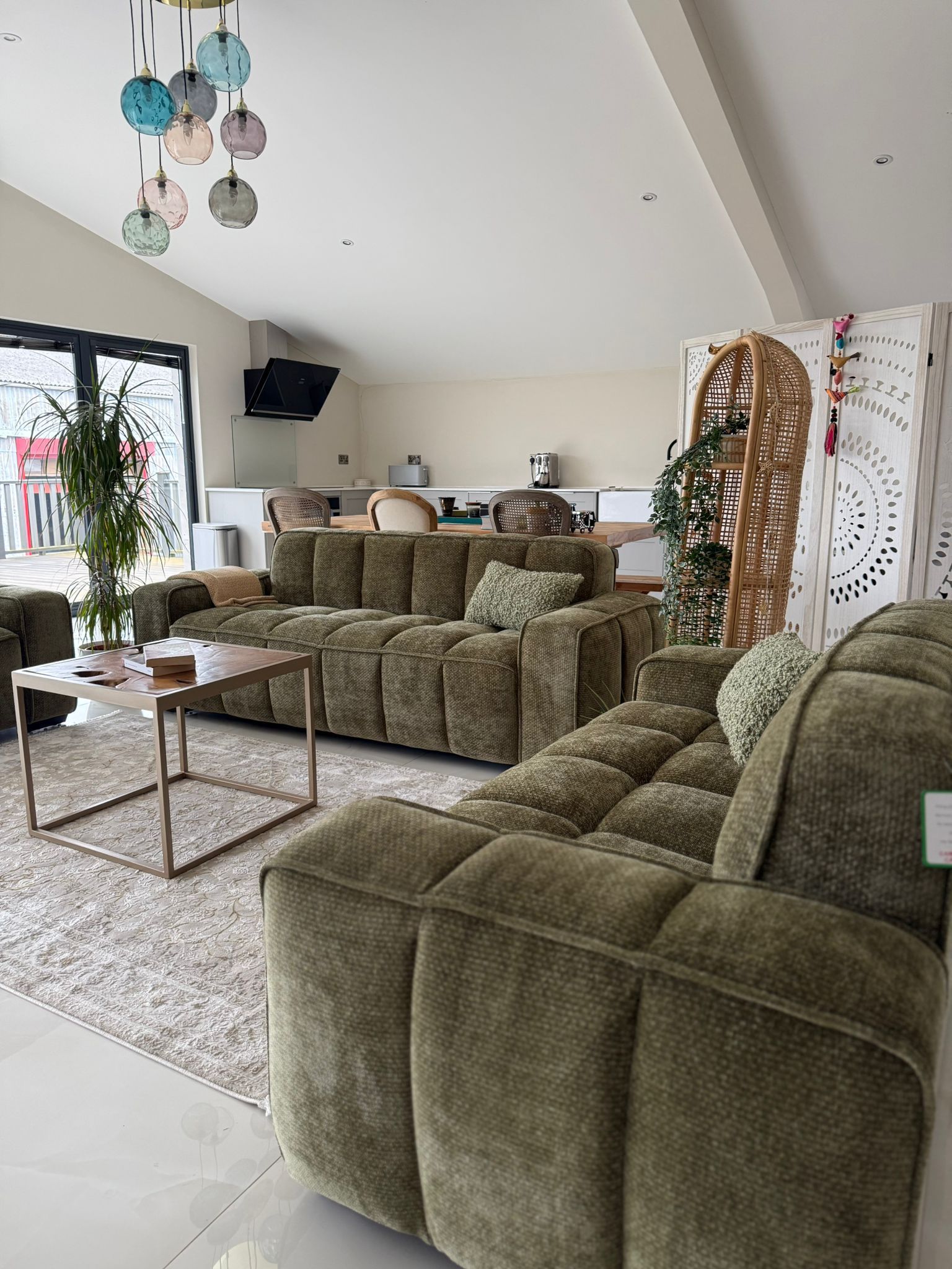 Paris Sofa Olive 3+2 Seater