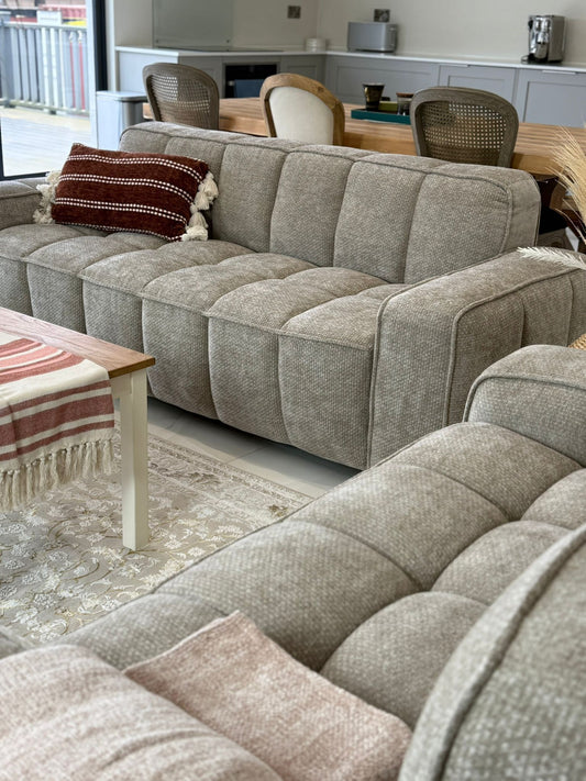 Paris Sofa Beige 3 Seater