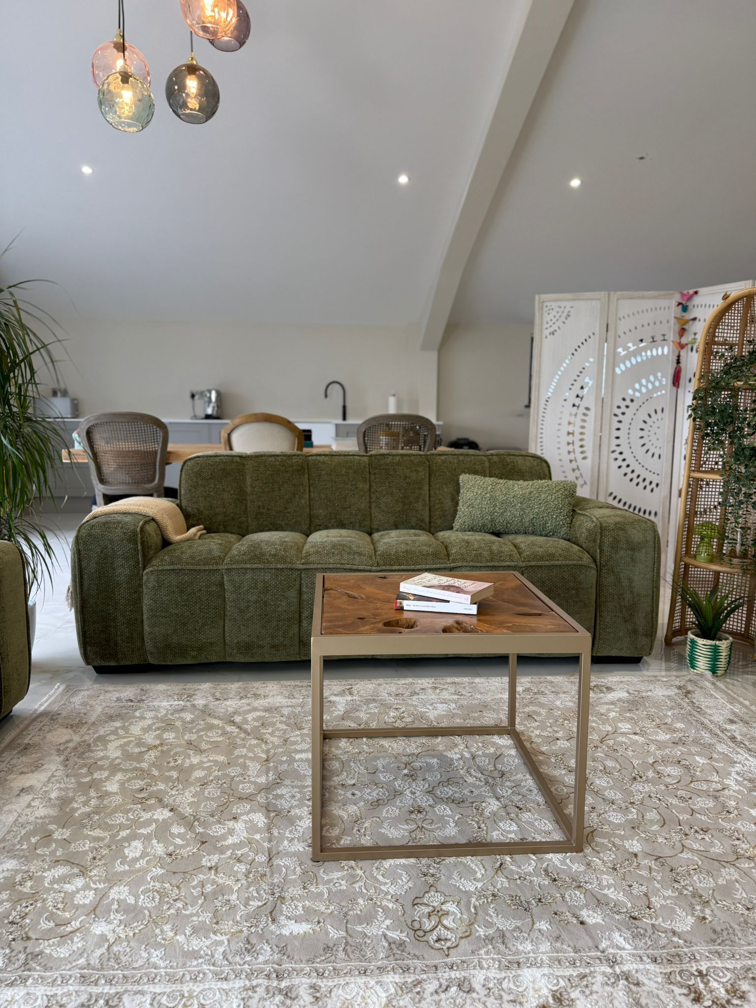 Paris Sofa Olive 3+2 Seater