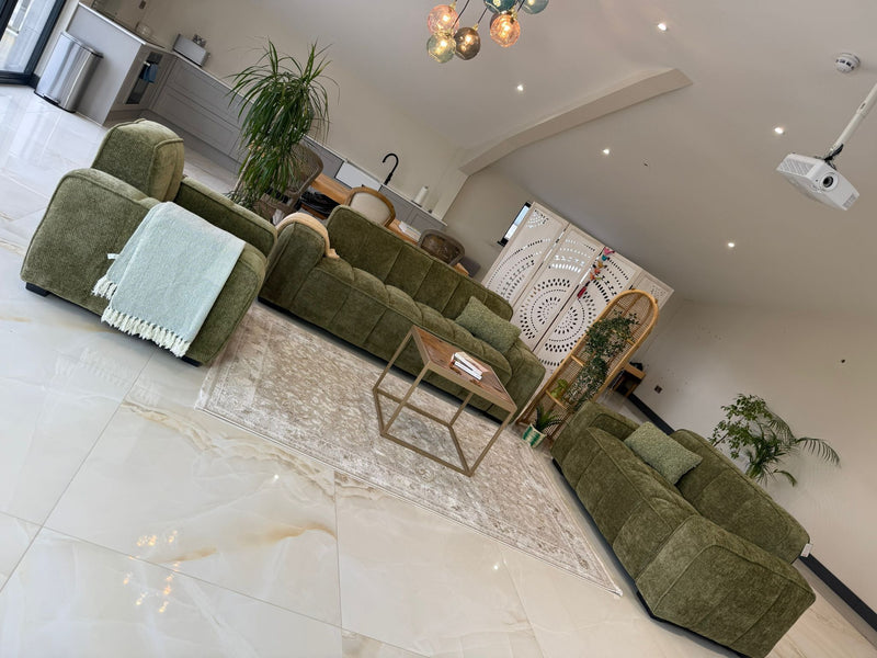 Paris Sofa Olive 3+2+1 Seater