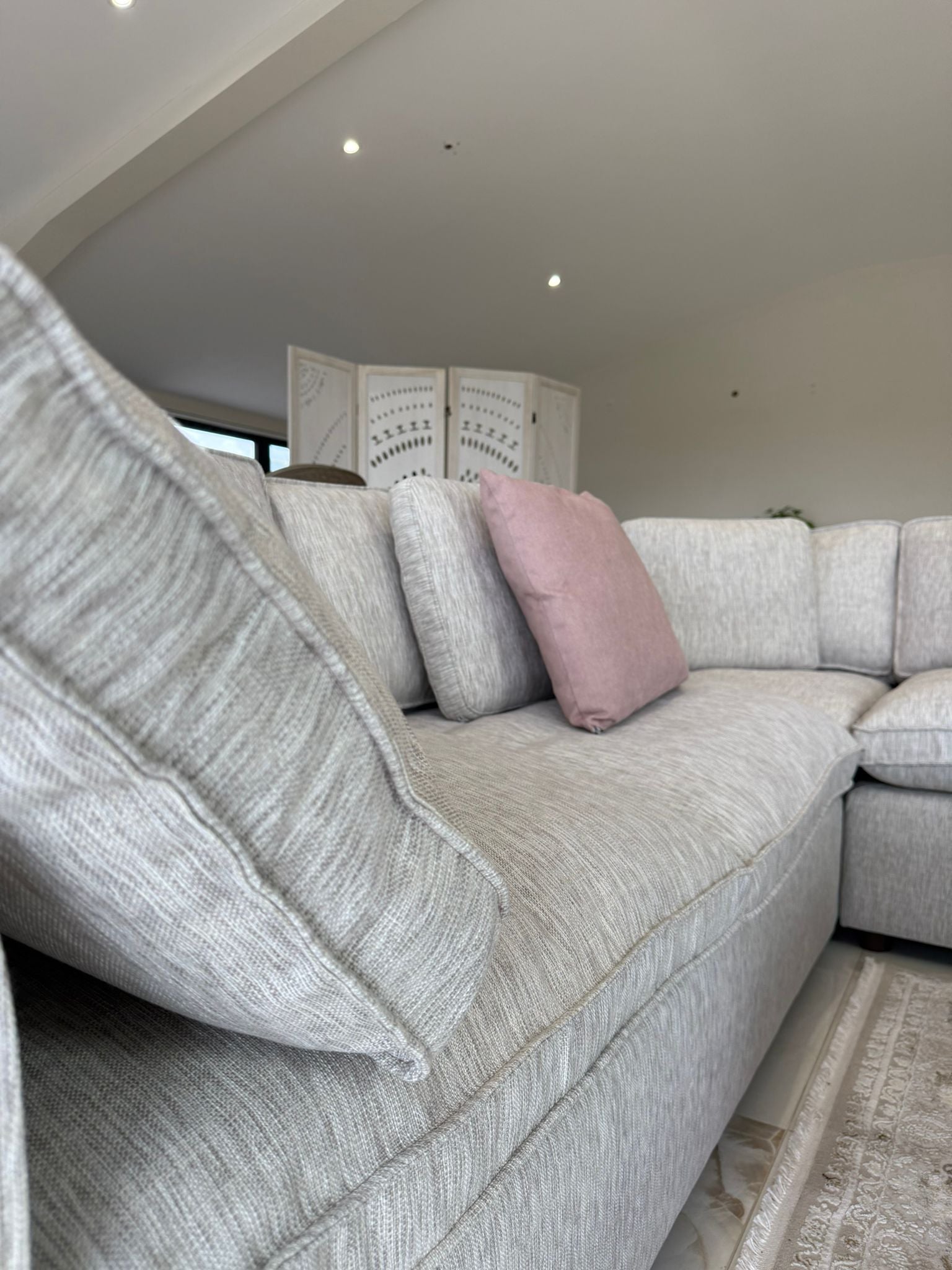 Santorini Large Corner Sofa & Free Footstool