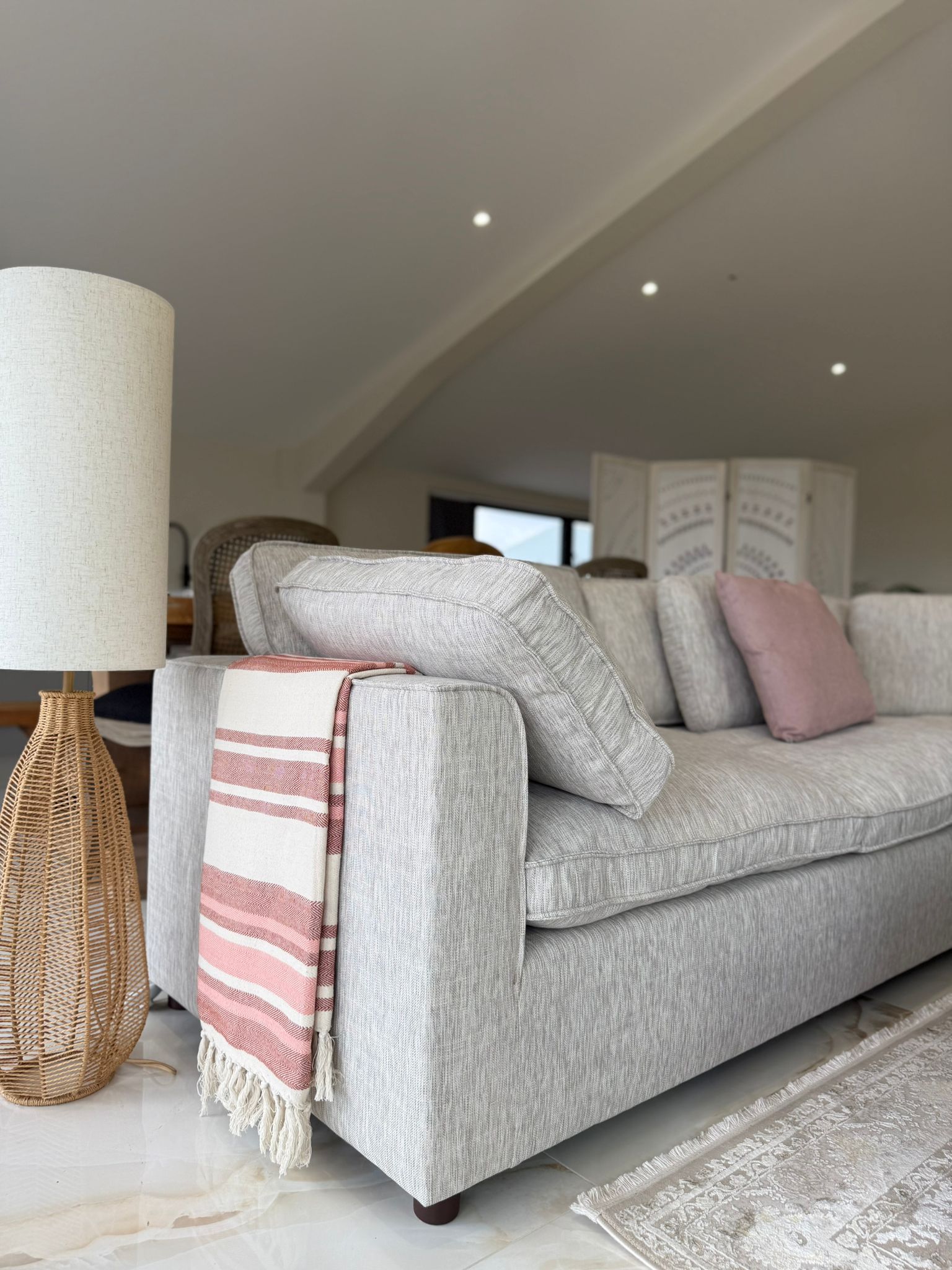 Santorini Large Corner Sofa & Free Footstool