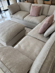 Santorini Large Corner Sofa & Free Footstool