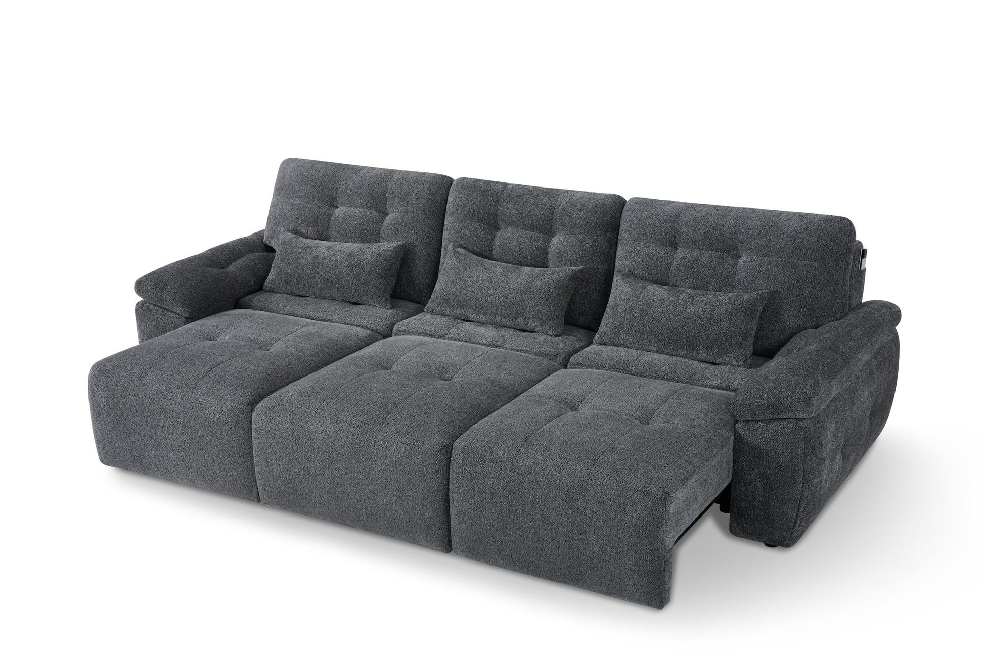 Dallas Electric Sofabed Grey 3 Seater