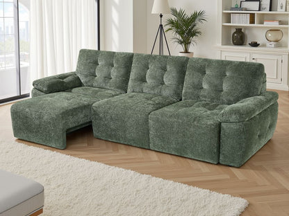 Dallas Electric Sofabed Green 3 Seater