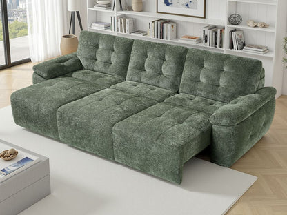 Dallas Electric Sofabed Green 3 Seater