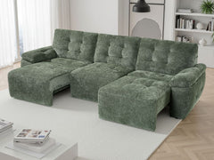 Dallas Electric Sofabed Green 3 Seater