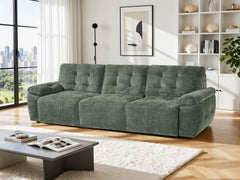 Dallas Electric Sofabed Green 3 Seater