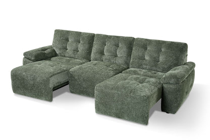 Dallas Electric Sofabed Green 3 Seater
