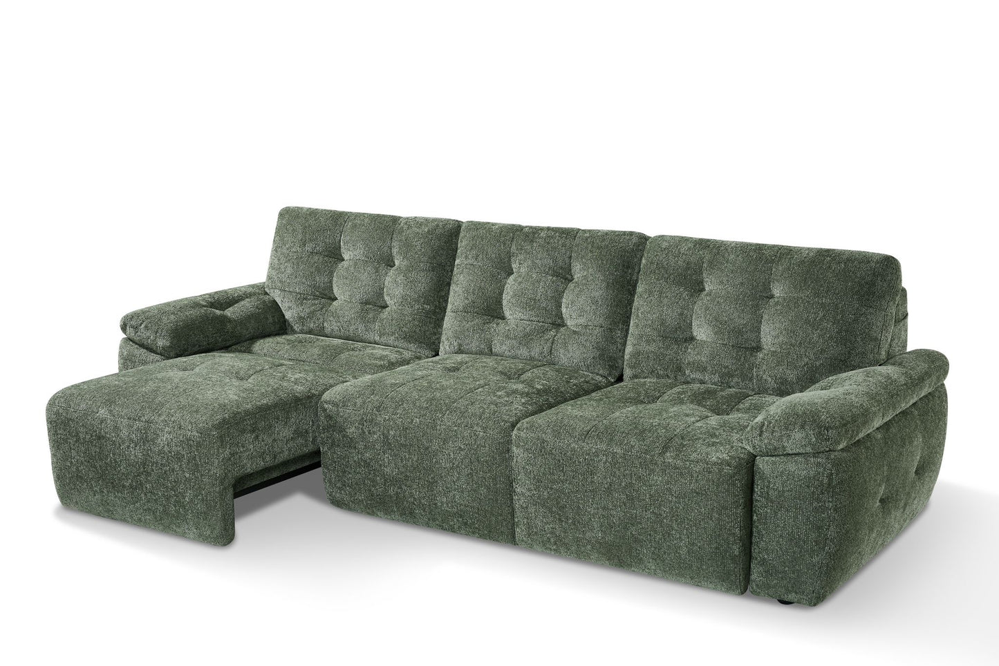 Dallas Electric Sofabed Green 3 Seater