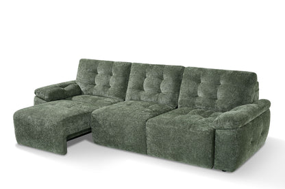Dallas Electric Sofabed Green 3 Seater