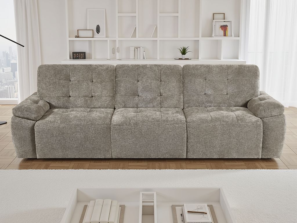 Dallas Electric Sofabed Beige 3 Seater