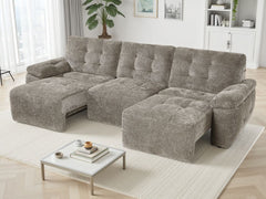 Dallas Electric Sofabed Beige 3 Seater