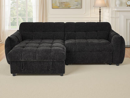 Florida Sofabed Black Universal Corner