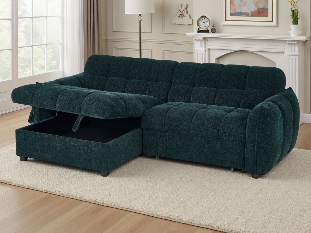 Florida Sofabed Teal Universal Corner