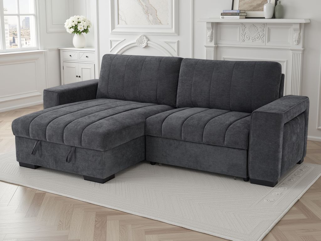 Franklin Sofabed Grey Universal Corner