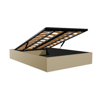 Metal Slatted Ottoman Storage