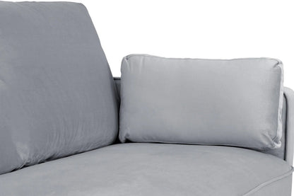 Whittaker Plush Armchair Sofa - Grey