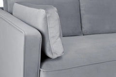 Whittaker Plush 4 Seater Sofa - Grey