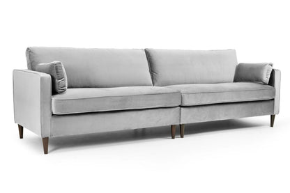 Whittaker Plush 4 Seater Sofa - Grey