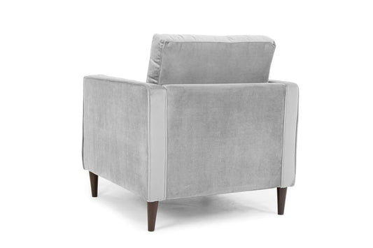 Whittaker Plush Armchair Sofa - Grey