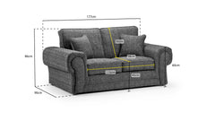 Wilcot 2 Seater Sofa - Grey