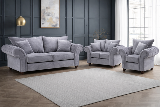 Windsor Fullback 3+2+1 Seater Sofa - Grey